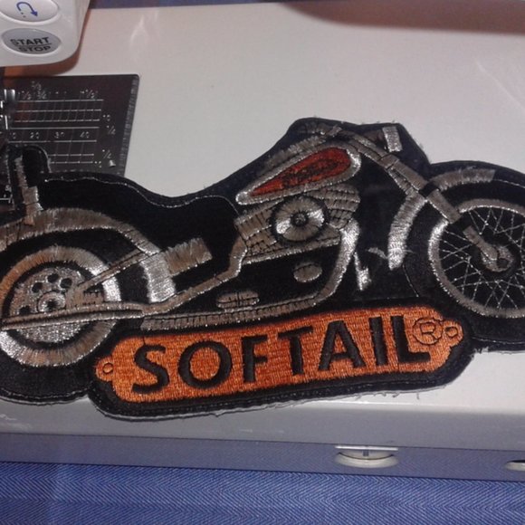 Vintage Harley-Davidson Softail Emblem has been inspected confirmed as authentic
